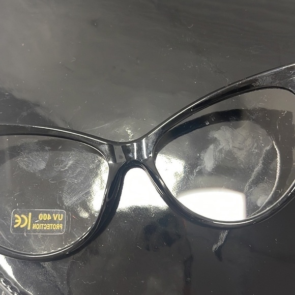 𝅺black Rhinestone Glasses NEW - Picture 4 of 5